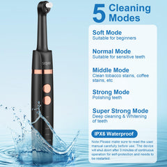 SIQUER Tooth Polisher USB-C charging for convenient power on the go