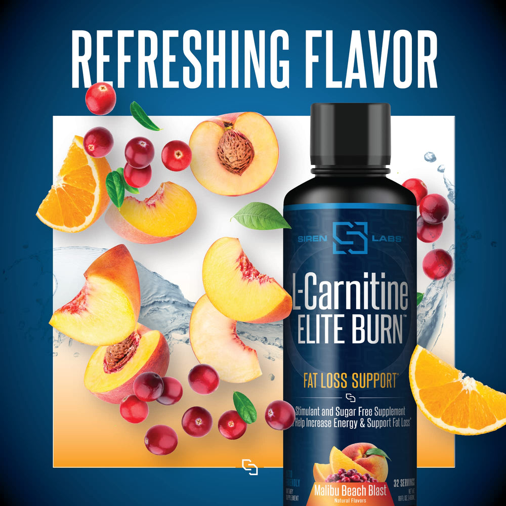 SIRENLABS Elite Burn being mixed into a low-calorie keto drink.