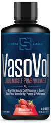 SIRENLABS Vaso-Vol bottle front view for enhanced pumps and endurance.