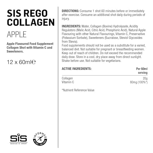 Lifestyle shot shows SIS Rego Collagen Shot for on-the-go training and recovery