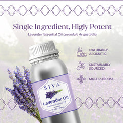 SIVA ORGANICS lavender diffuser mist releasing a soft floral aroma