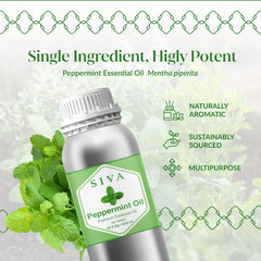 SIVA ORGANICS Peppermint Oil used in skin care blends.