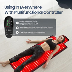 Siyiteng at-home therapy setup with timer and intensity options.