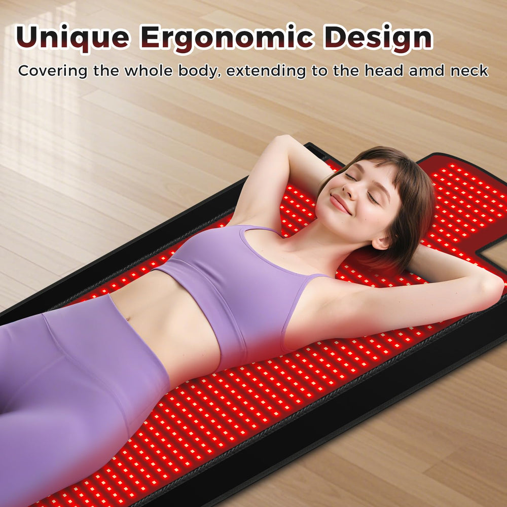 Siyiteng large coverage therapy mat enables full-body relaxation at home.