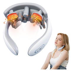 Sjdbeoqml neck massager with heat provides targeted relief during long work sessions