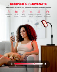 sjzxuv desktop red light lamp for portable wellness at office or travel