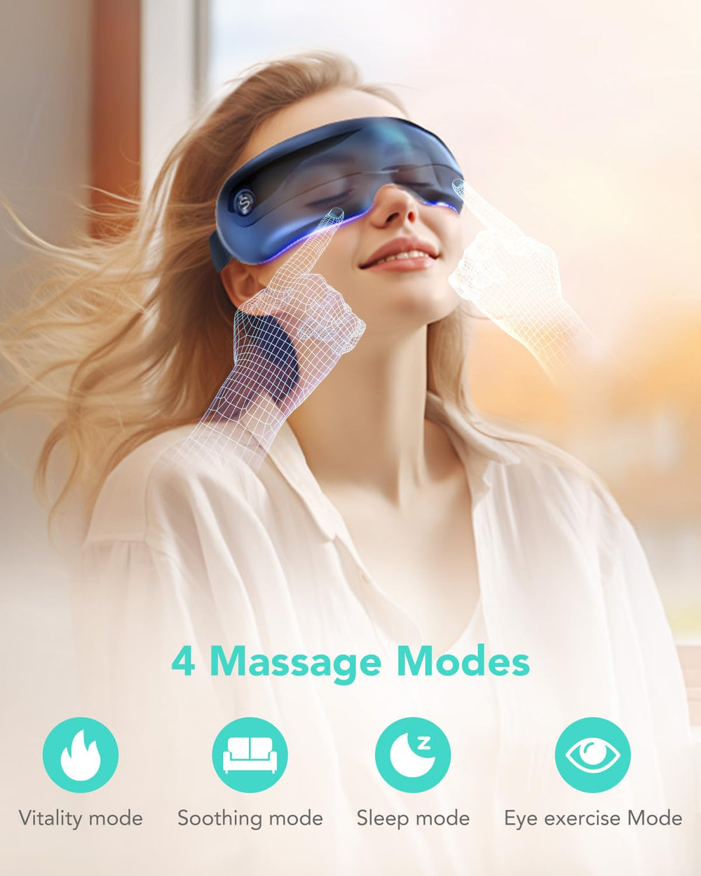 SKG Eye Massager arrives in gift-ready packaging for thoughtful gifting.