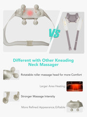 SKG H7 Ultra 360° massage heads adapt to neck contours.