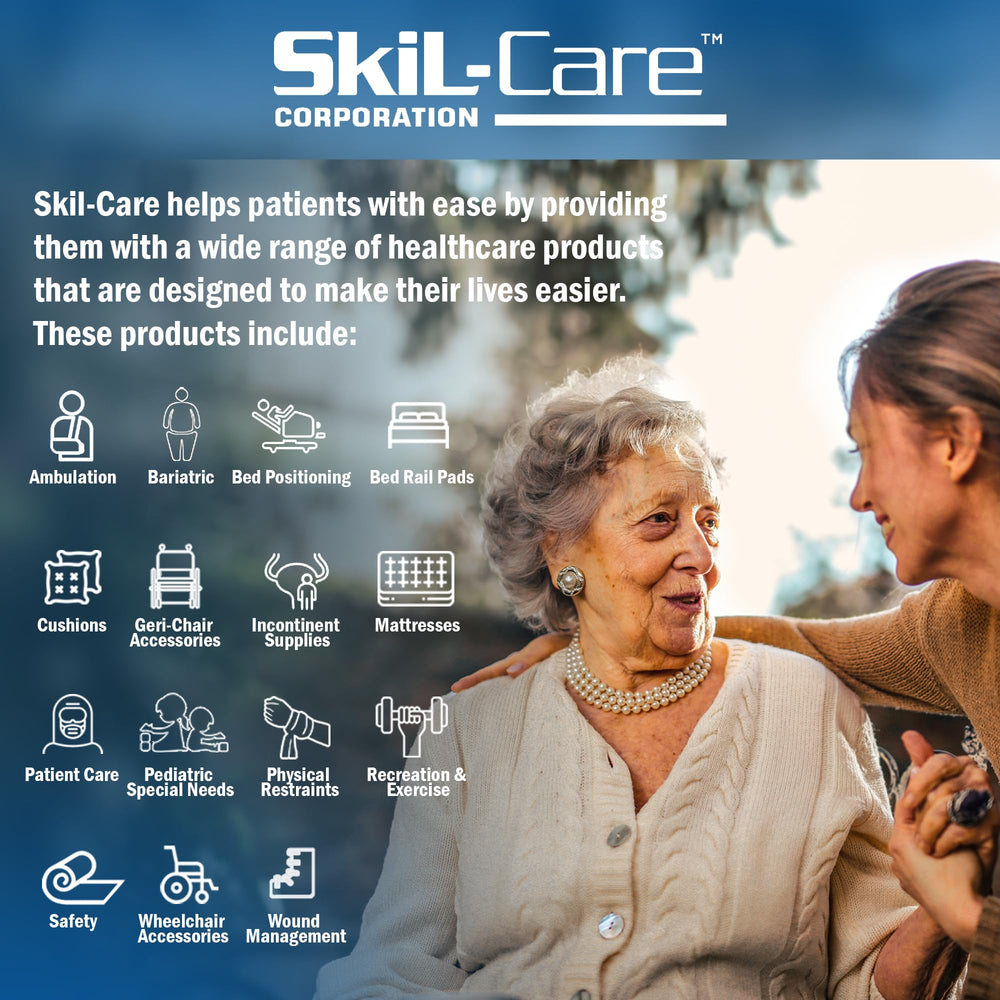 Skil-Care Heels-Off cushion packaging and portability emphasize easy repositioning.