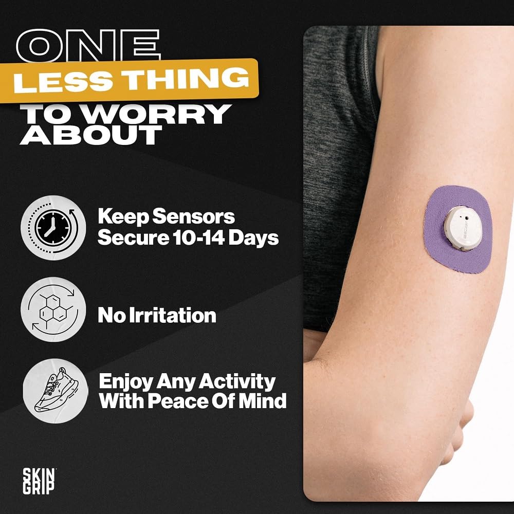 Skin Grip breathable, latex-free adhesive reduces irritation for prolonged wear.