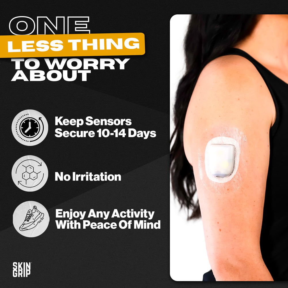 4-way stretch Skin Grip patch for comfortable Omnipod wear
