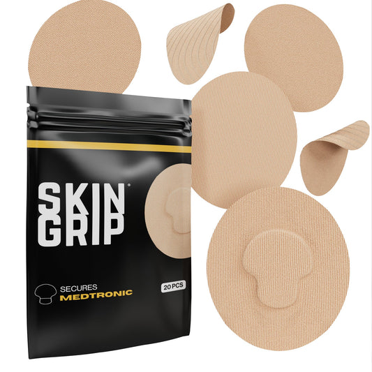 Skin Grip CGM Patch Waterproof: secure fit during showers and swims, protecting your sensor.