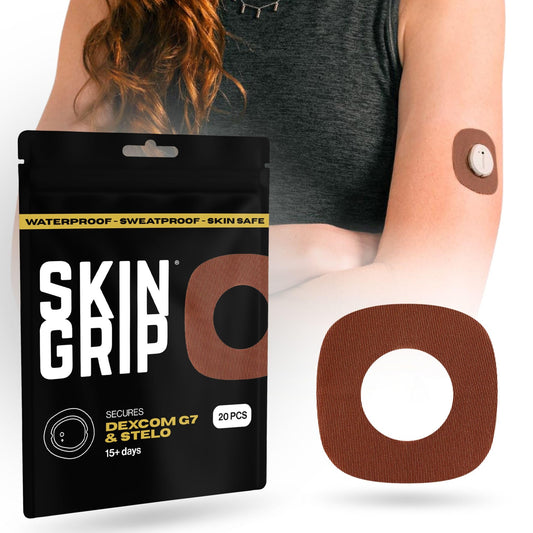 Skin Grip Dexcom G7 patch secures sensor with reliable adhesion
