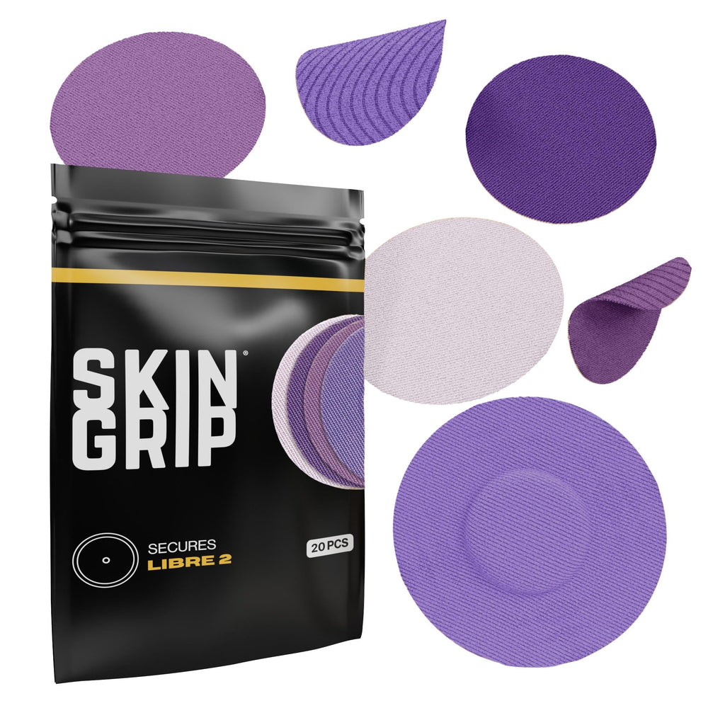 Skin Grip Freestyle Libre 2 sensor covers close-up for secure fit during activity
