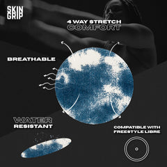 Skin Grip Lingo CGM patch Classics design supports comfortable, extended wear.