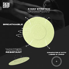 Skin Grip Lingo CGM patch waterproof adhesive keeps sensor attached during showers