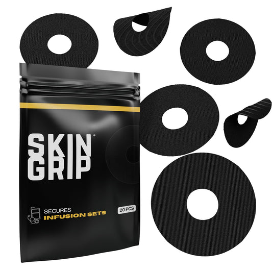 Skin Grip universal patch applying to CGM sensor for secure wear