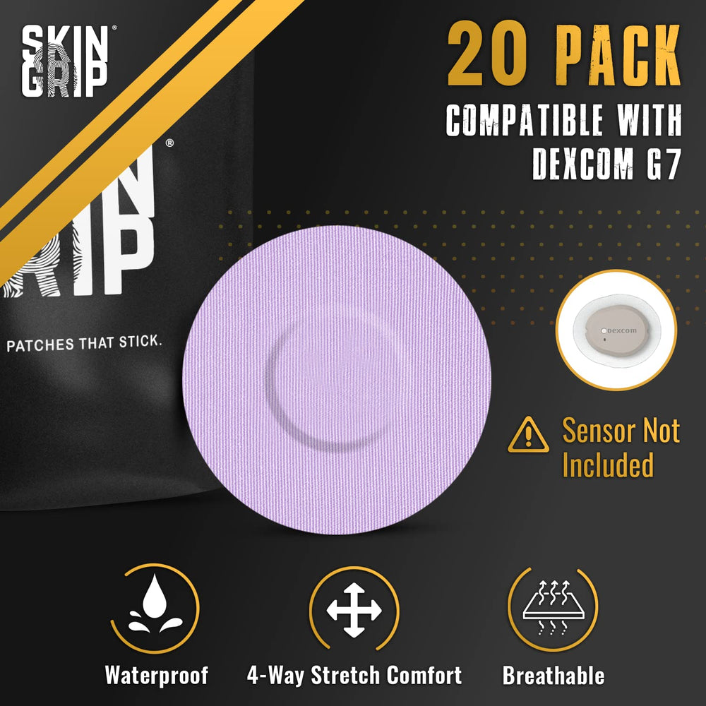 Skin Grip pastel colors pack enables discreet CGM wear.