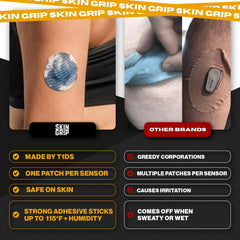 Skin Grip patch with 4-way stretch for easy application