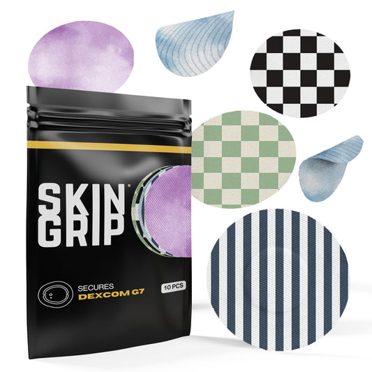 Skin Grip patch secures Dexcom G7 during activity