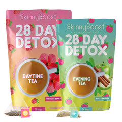 SkinnyBoost Daytime Tea bag on counter for an energizing start