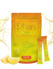 SkinSips lemon stick packet ready to mix for on-the-go hydration