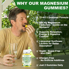 SKLIA liposomal magnesium gummies ashwagandha—calm-evening support in a chewable gummy