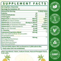 SKLIA liposomal magnesium gummies packaging shows vegan, gelatin-free composition for daily wellness