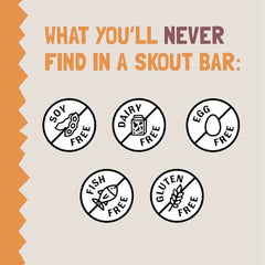 Skout vegan protein bars emphasize plant-based nutrition without dairy