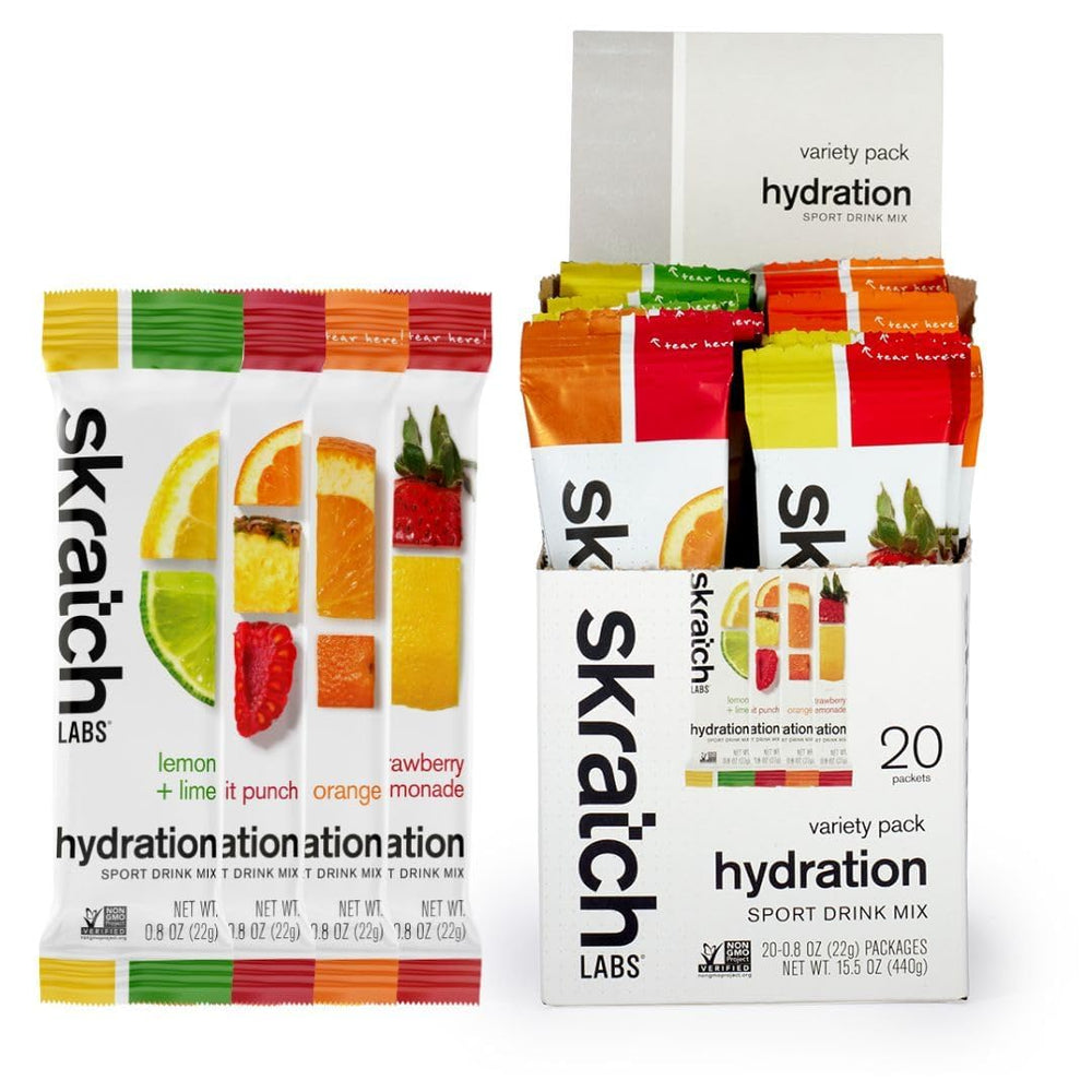 Skratch Labs Hydration Packets variety pack collection for on-the-go hydration