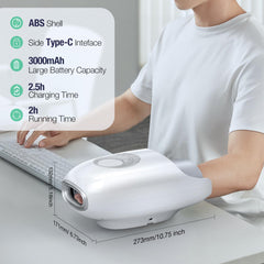 Skrform in-use hand relief scenario for busy professional