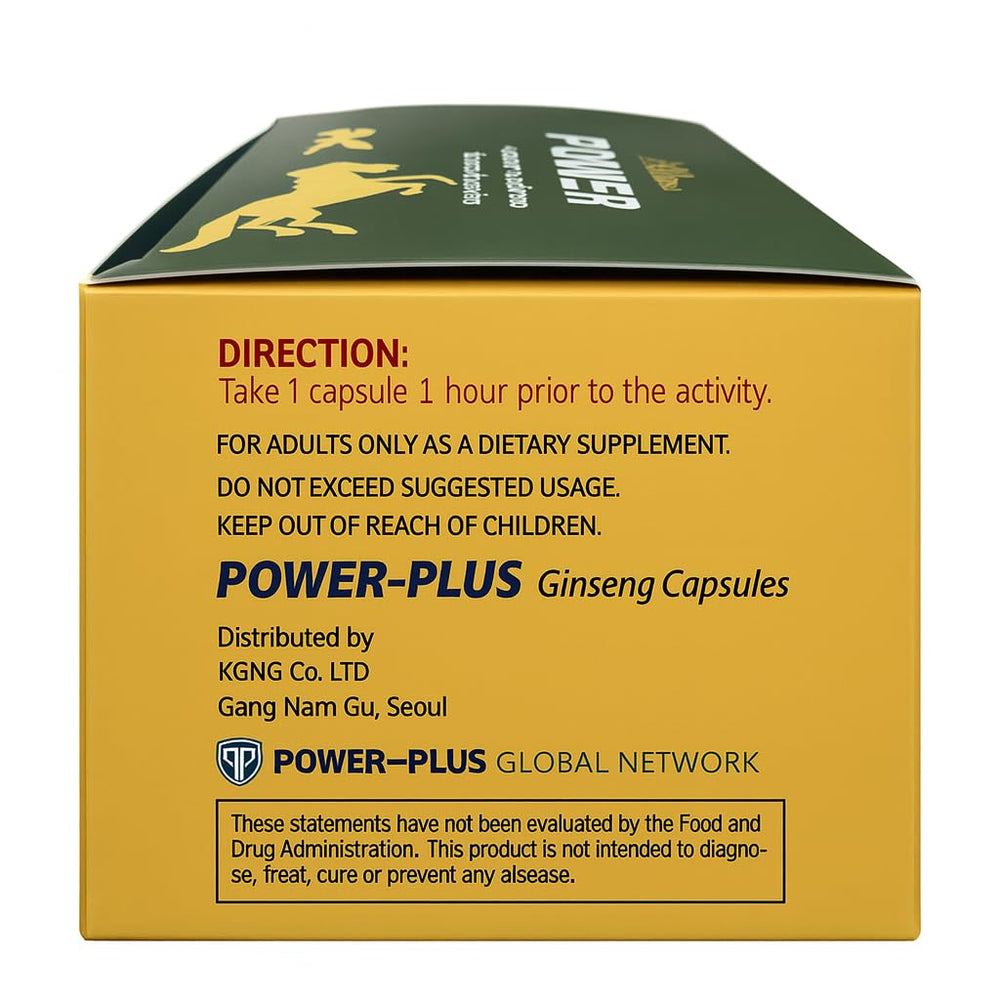 Skydia Power Plus Super packaging label highlighting ginseng blend for natural energy