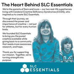 SLC Essentials Creatine Monohydrate powder ready for workouts and recovery