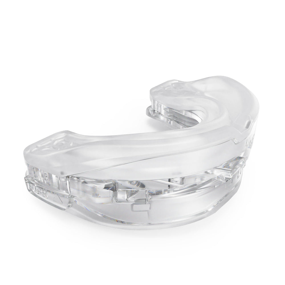 Sleep Silent anti snore mouthguard with front-open design for easier breathing