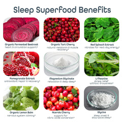 SleepHabits Restore magnesium powder showing a relaxing nighttime ritual