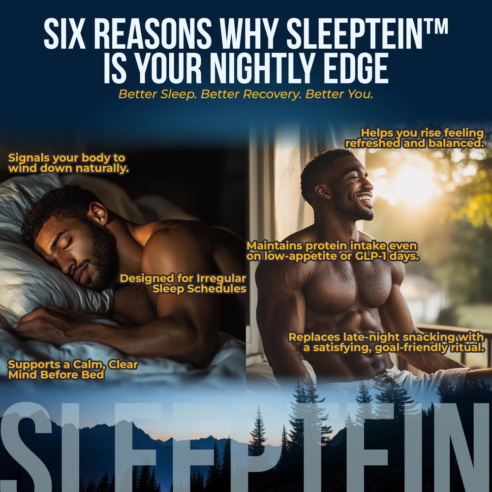 Sleeptein US GMP-certified facility seal on packaging indicating quality