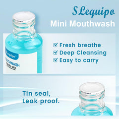 SLequipo portable mouthwash bottle pocket size 35ml for easy packing