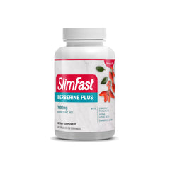SlimFast Berberine Plus capsules bottle showing 1000mg berberine per serving.