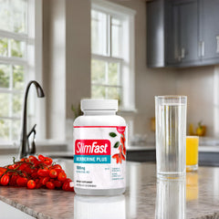 SlimFast Berberine Plus ingredients contrast on the product label.