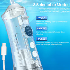 SLIPEXSAFE triple-mode rinse demonstrates gentle to strong cleansing options.