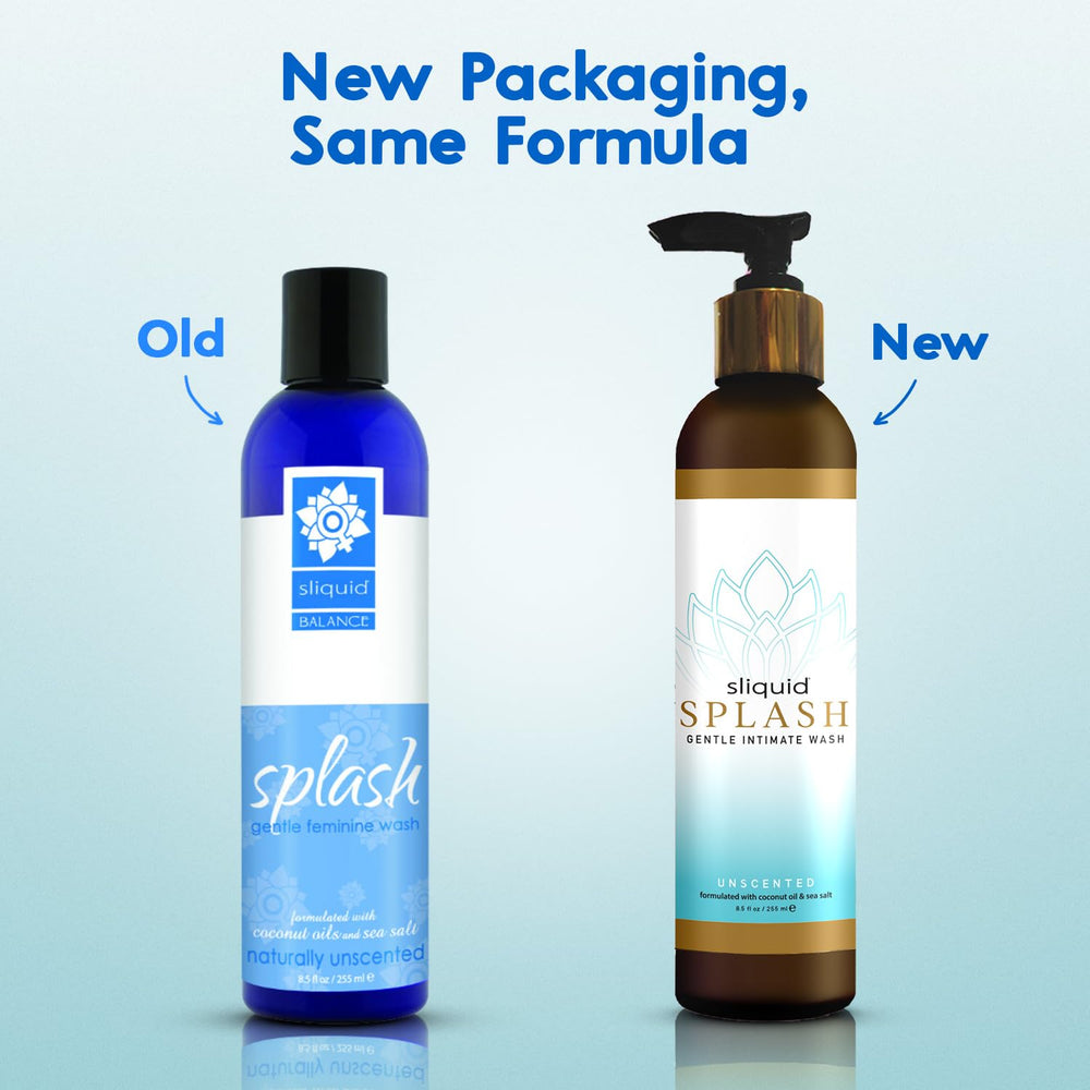 Sliquid Gentle Intimate Wash unscented pack of 2, everyday freshness for delicate skin.