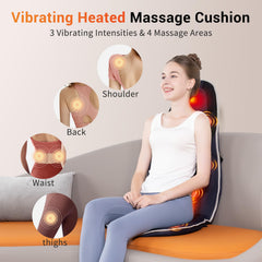 SLOTHMORE eight-motor vibration back cushion for full back relief.