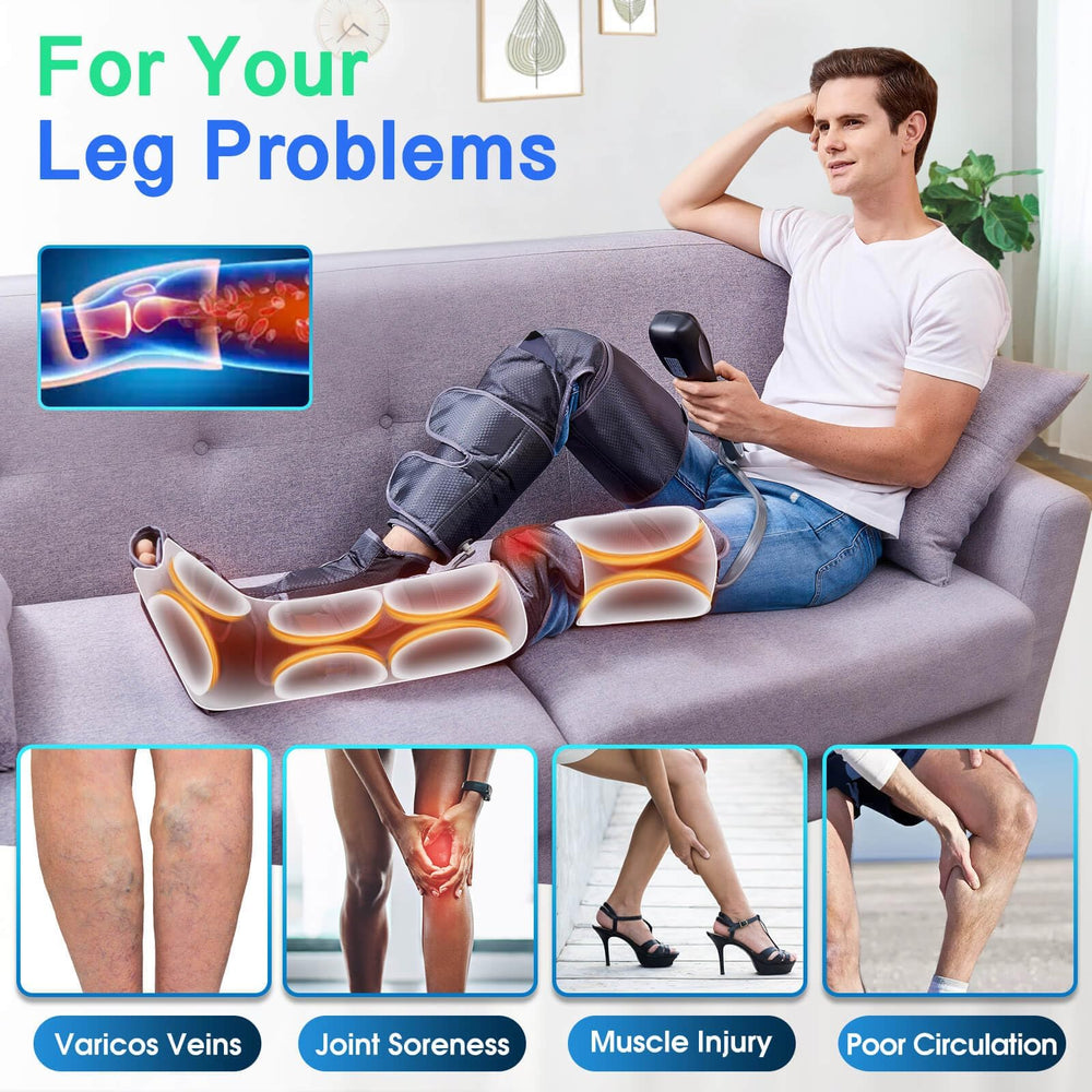 Slothmore leg massager supports knee therapy with targeted compression