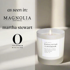 Slow North candle glow fills room with warm, inviting ambience