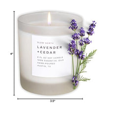 Soothing aroma diffusion in a living room with Slow North candle