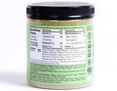 Close-up of SMART Pressed Organic Greens blend with kale and spirulina.