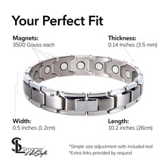 Smarter LifeStyle sizing tool included for easy, precise ankle adjustment.