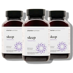 SMARTERNUTRITION Smarter Sleep bottle with meltable tablets for easy nightly use.