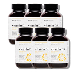 Smarternutrition vegan D3 K2 softgels bottle front for immune and bone support