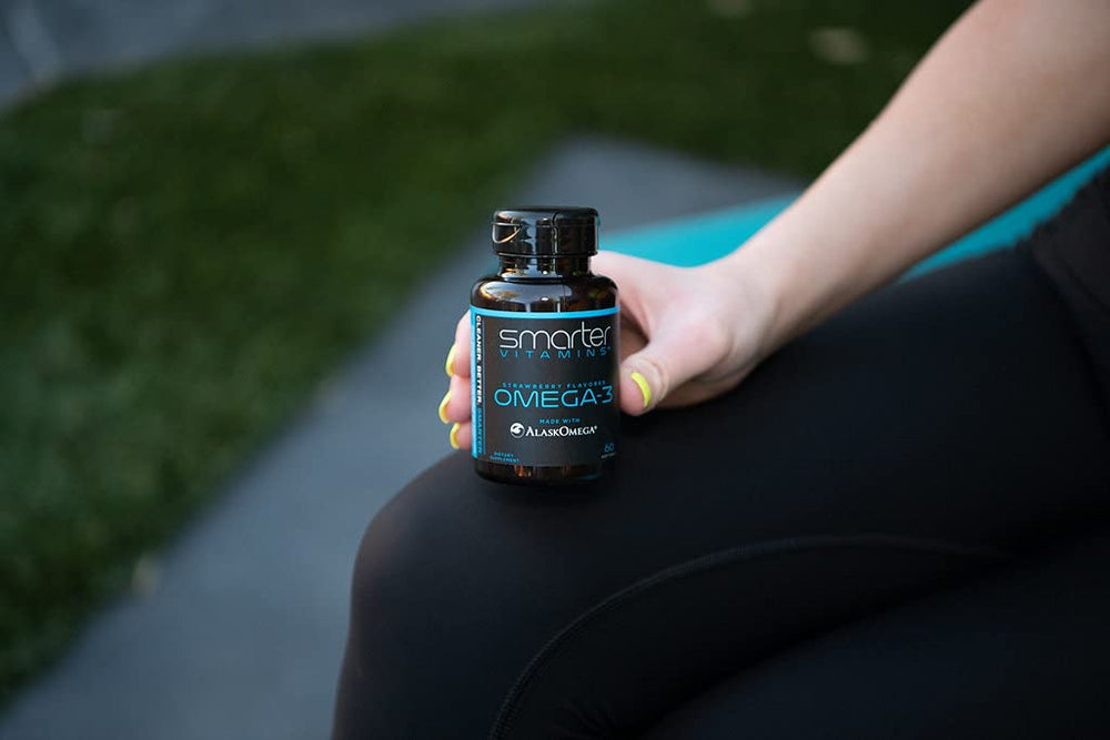 SmarterVitamins Omega 3 daily-use photo ideal for busy mornings